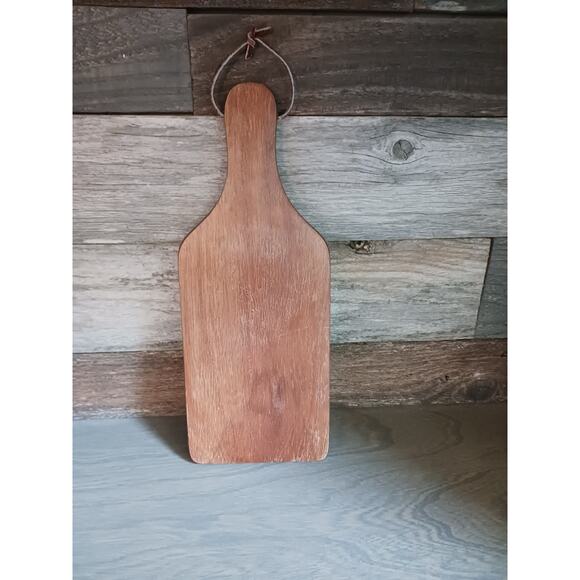 Vintage Wood Tile Floral Cheese Board Decor - Picture 4 of 4